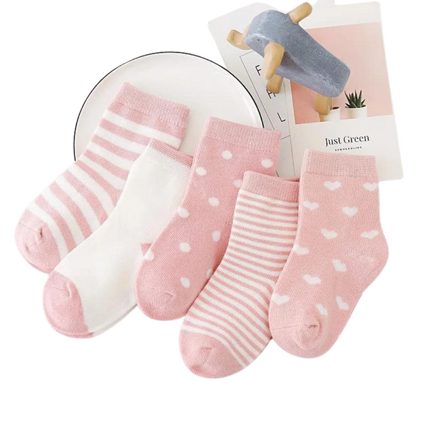 Kit Infantil 5 Pares de Meia Love&Love