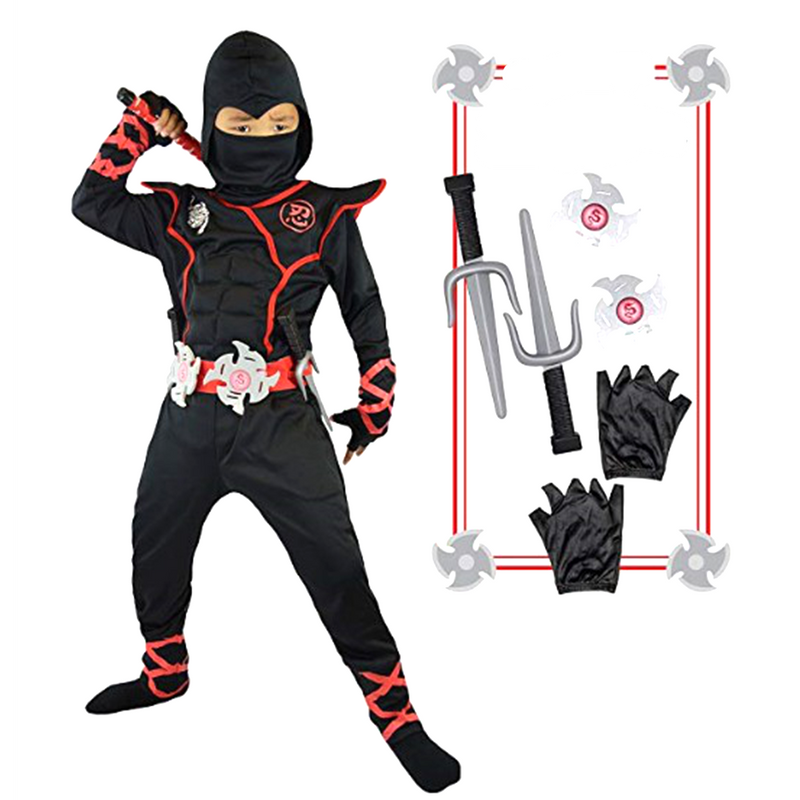 Fantasia Ninja Completo - Balão Ofertas - Promoção Carnaval 2025