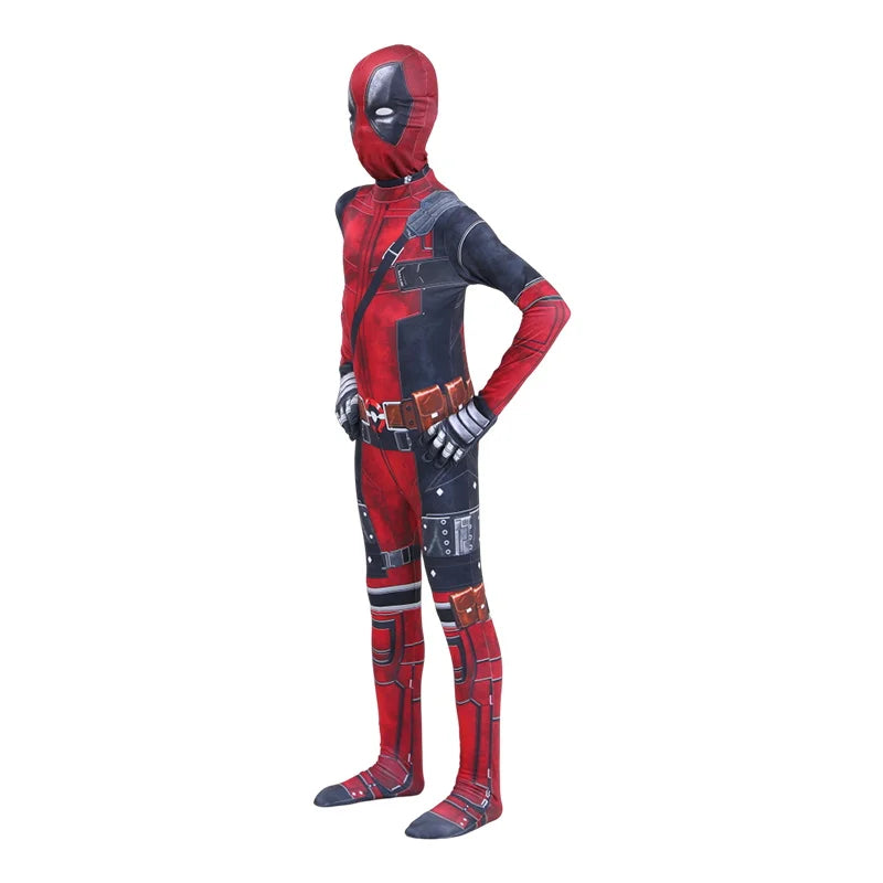 Fantasia Infantil Deadpool Herói Marvel - Promoção de Carnaval 2025