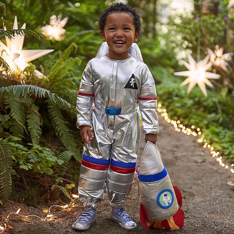 Fantasia Infantil Macacão Pequeno Astronauta Kids no Espaço