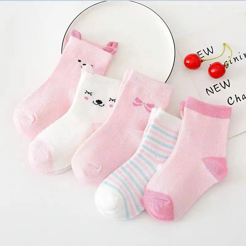 Kit Infantil 5 Pares de Meias Baby&Baby