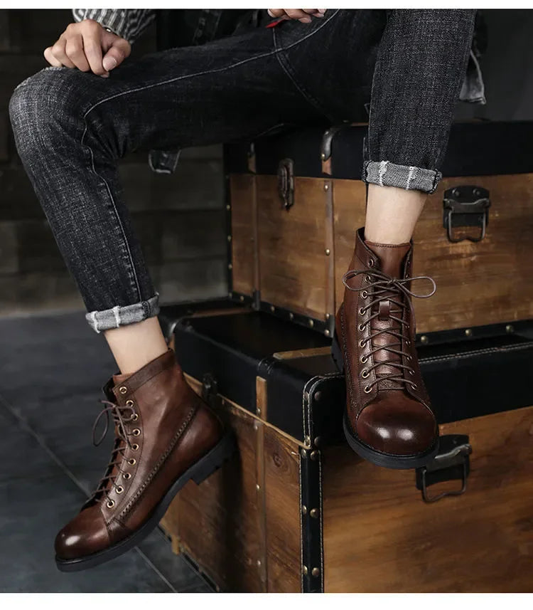 Bota de Couro Serap Masculina