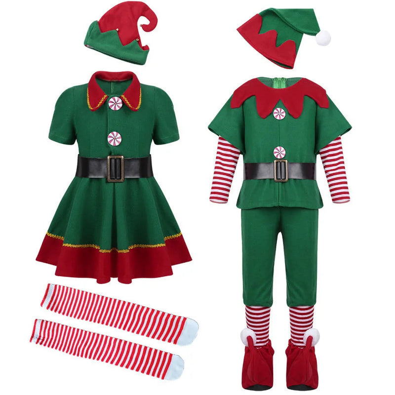 Fantasia Infantil Casal de Duendes Natal Kids