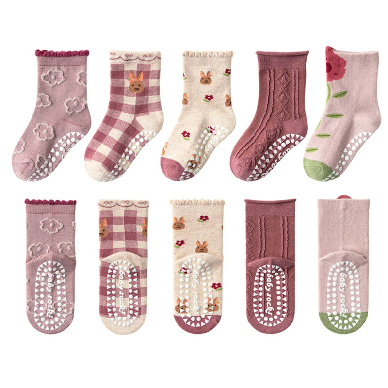 Kit Infantil 5 Pares de Meias Laura Baby