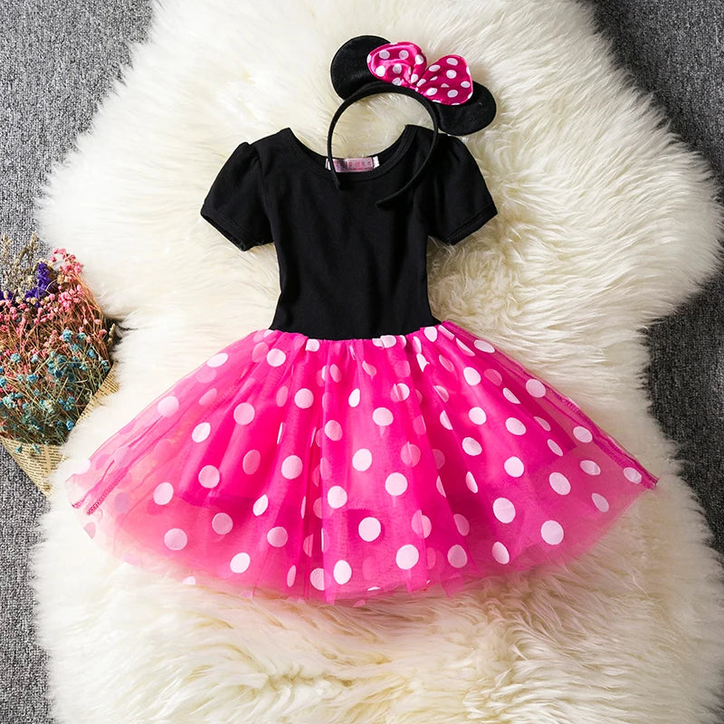 Fantasia Infantil Vestidos Minnie Mouse