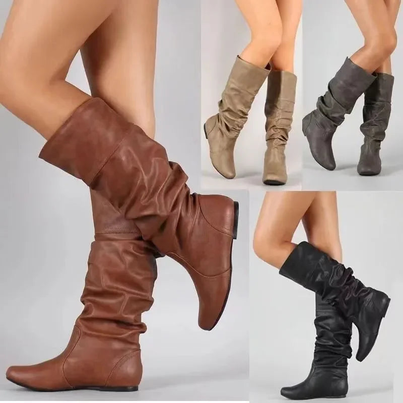 Bota Feminina Cano Alto Estilosa e Elegante Armênia