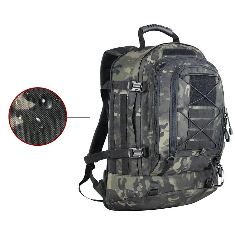 Mochila Tática Arca 60L Camufladas - Impermeável