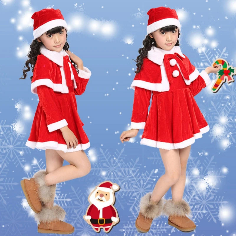 Fantasia Infantil de Natal Menina Noel & Menino Noel