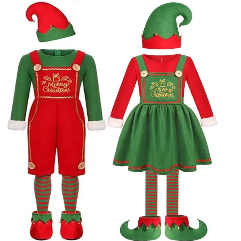 Fantasia Infantil Elfos do Natal Operação Kids