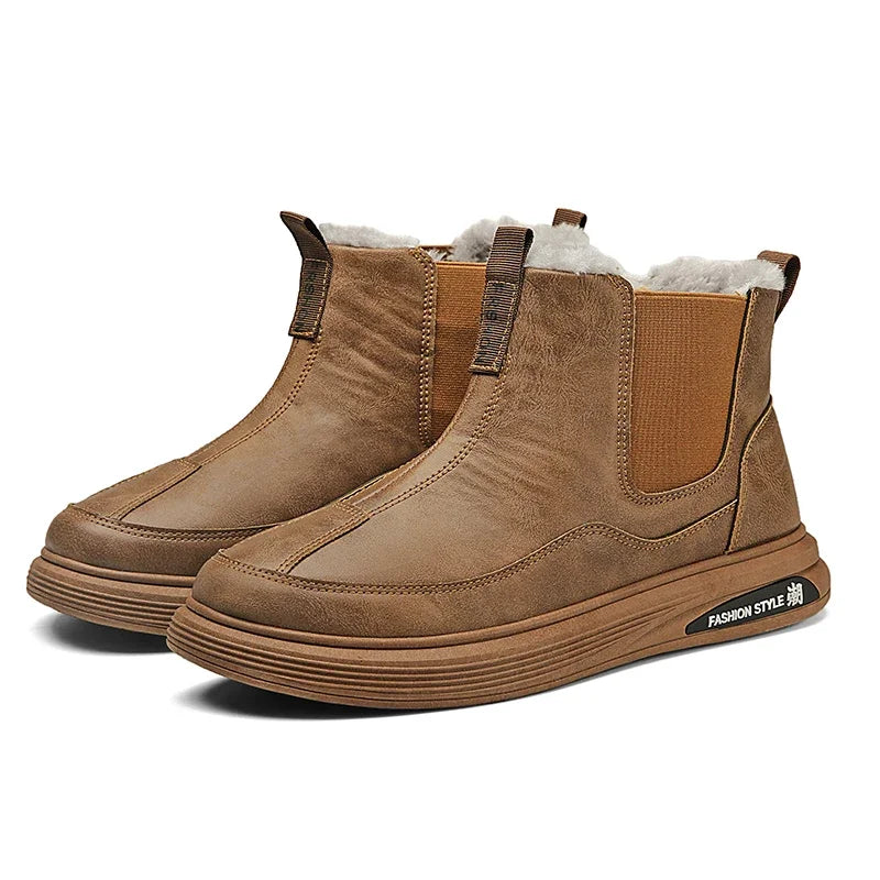 Bota de Couro Inverno Masculina Montain Element