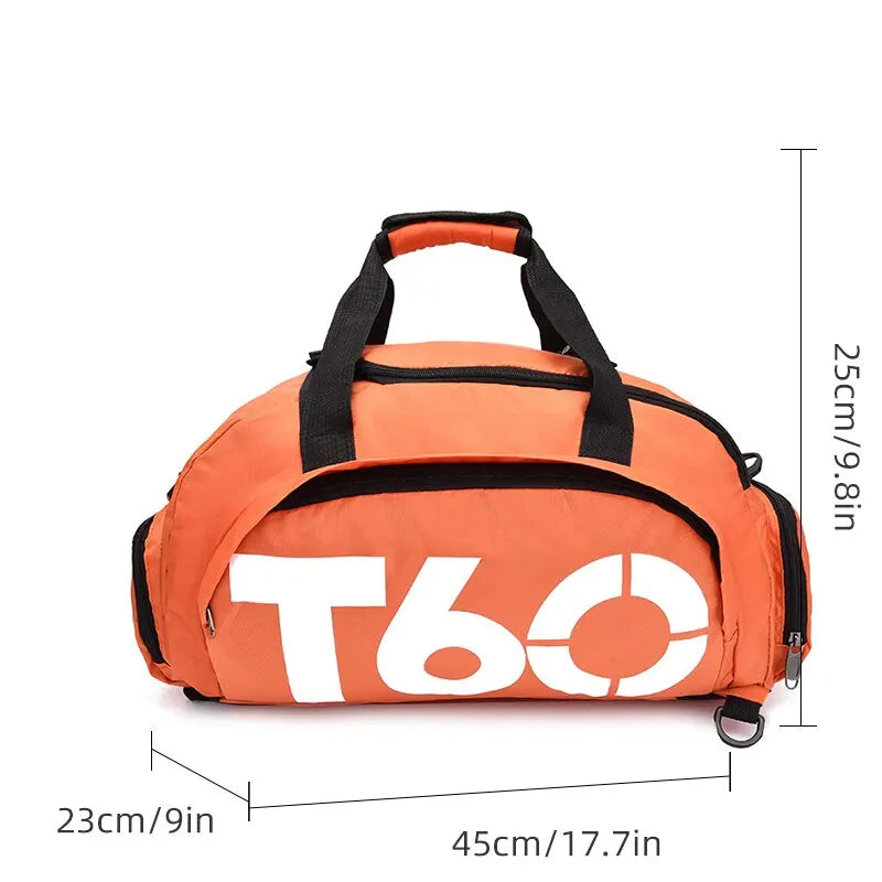 Bolsa Esportiva T60 - Treino Viagens - Impermeável - Grande Capacidade