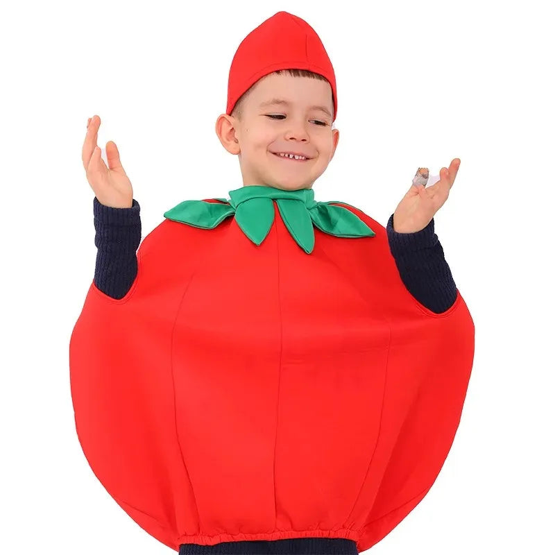 Fantasia Infantil Divertida Fruta Tomate Salada Kids