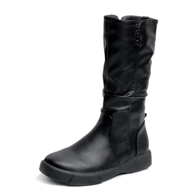 Bota Casual de Couro Alice