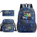 Kit Mochila Infantil Escolar com Estojo Minecraft