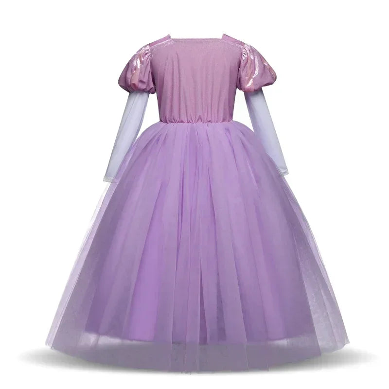 Fantasia Infantil Rapunzel Vestido de Princesa