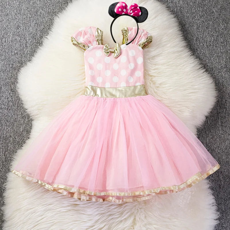 Fantasia Infantil Vestidos Minnie Mouse