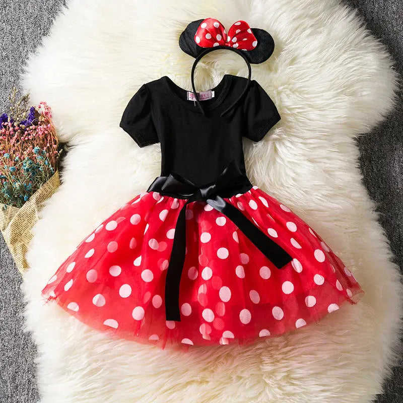 Fantasia Infantil Vestidos Minnie Mouse