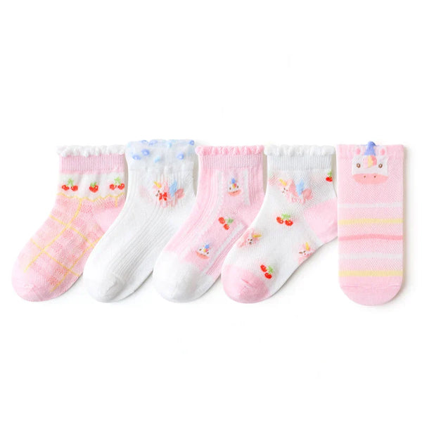 Kit Infantil 5 Meias Laurency