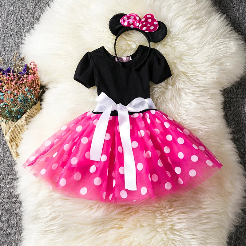 Fantasia Infantil Vestidos Minnie Mouse