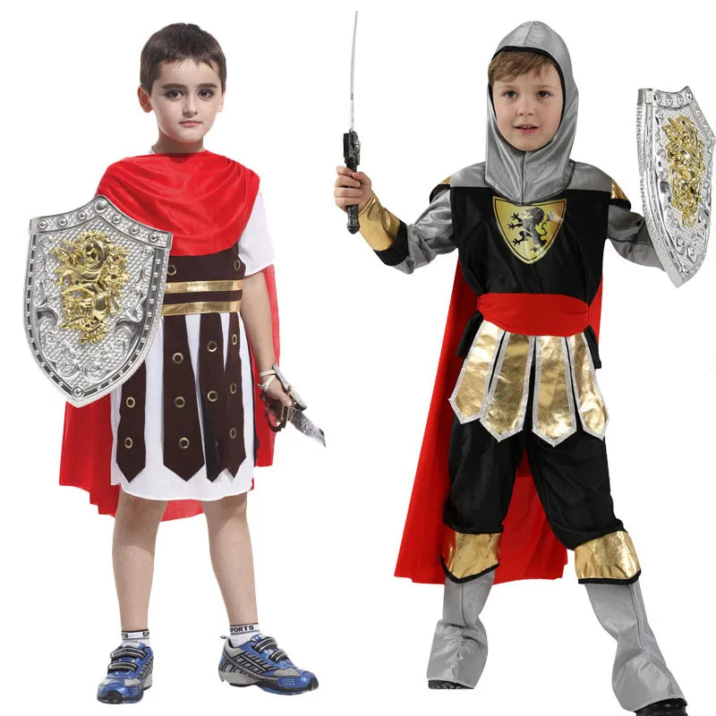 Fantasia Infantil Pequenos Guerreiros Romanos