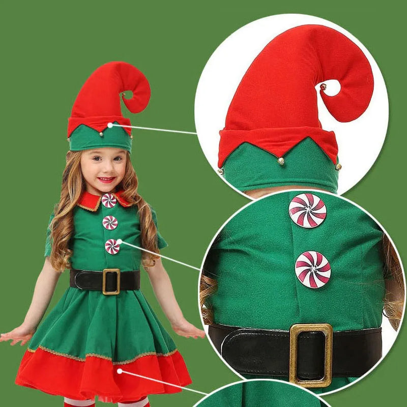 Fantasia Infantil Casal de Duendes Natal Kids