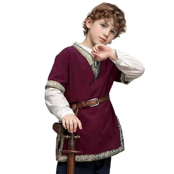 Fantasia Infantil Medieval Traje Viking