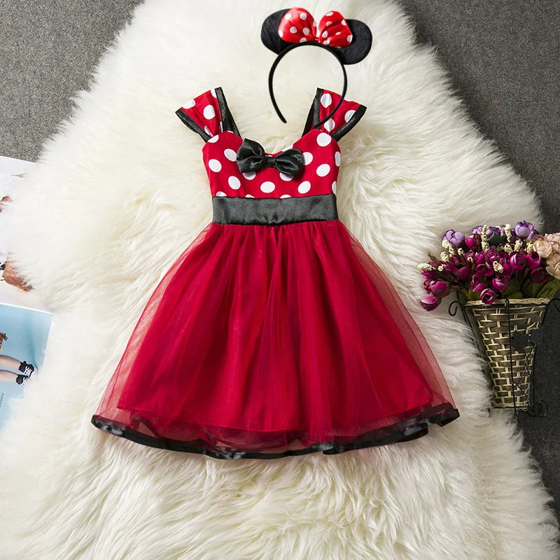 Fantasia Infantil Vestidos Minnie Mouse