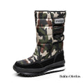 Bota Feminina Cano Alto Para Inverno Winterboss Verde Camuflada / 36