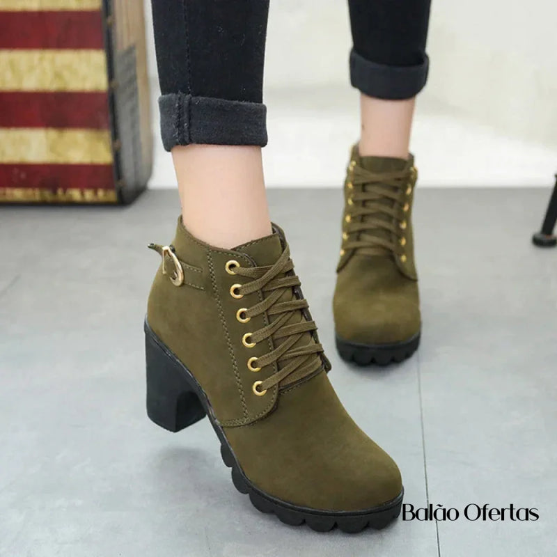 Bota Feminina Cano Curto Joana Alto Para Inverno Winterboss