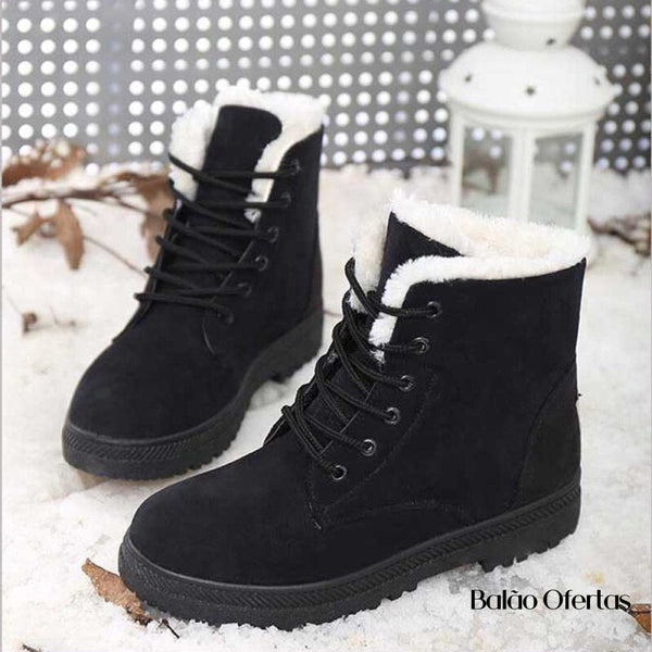 Bota Feminina Para Outono E Inverno Quentinha Ana Ju