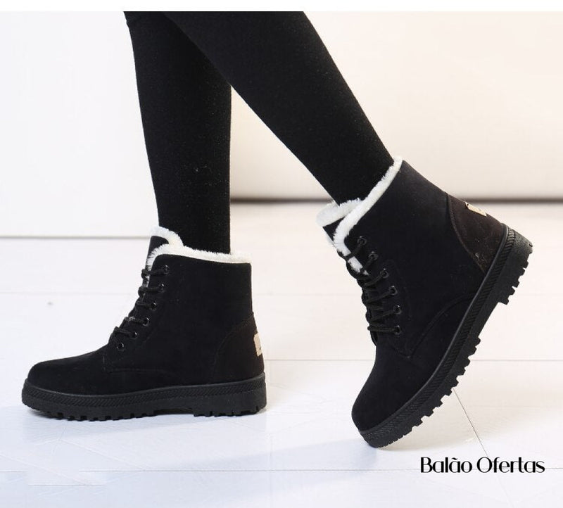 Bota Feminina Para Outono E Inverno Quentinha Ana Ju