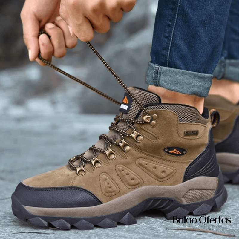 Bota Masculina à Prova D'água com Sola Protect Adventure Men