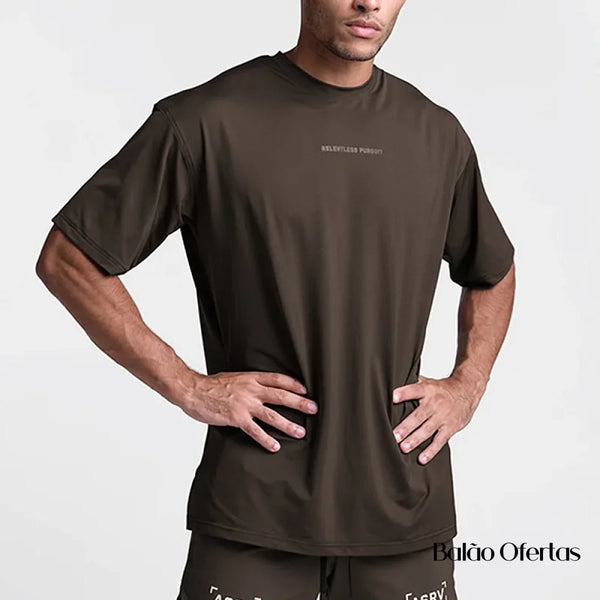 Camiseta Masculina Esporte com Secagem Rápida