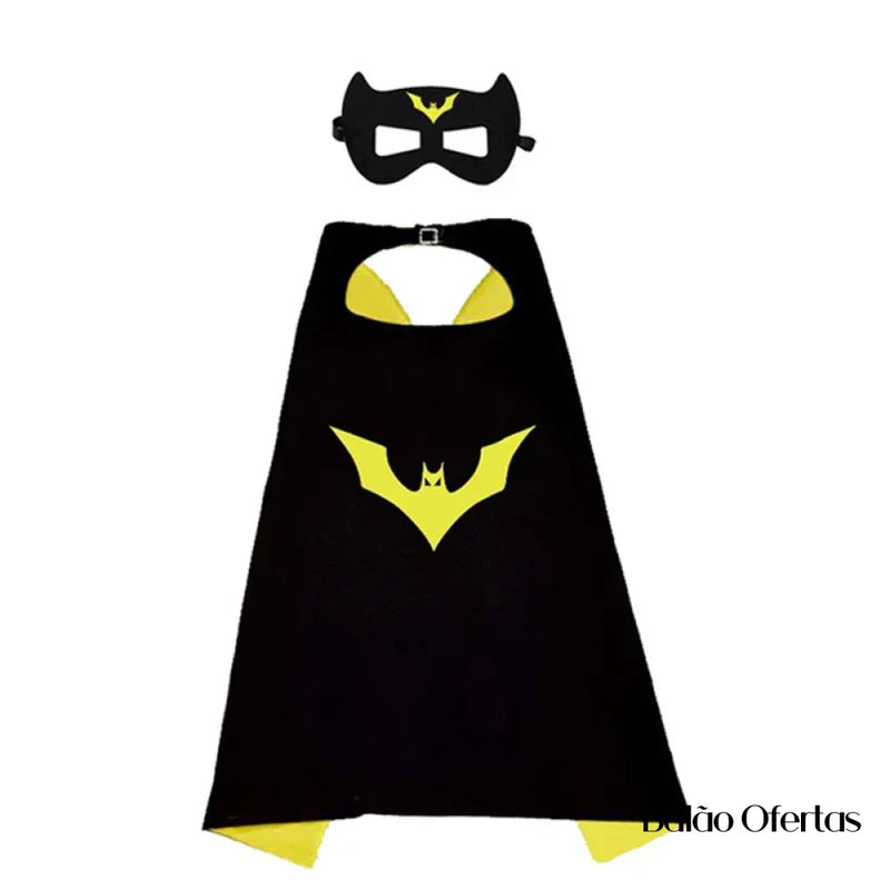 Capas + Mascaras Super Heróis Batman / 70Cm