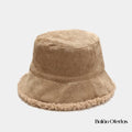 Chapéu Feminino Bucket com Lã de Cordeiro