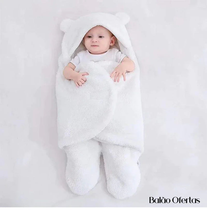 Cobertor de Ursinho para Bebe Dormir - Seguro e Confortável