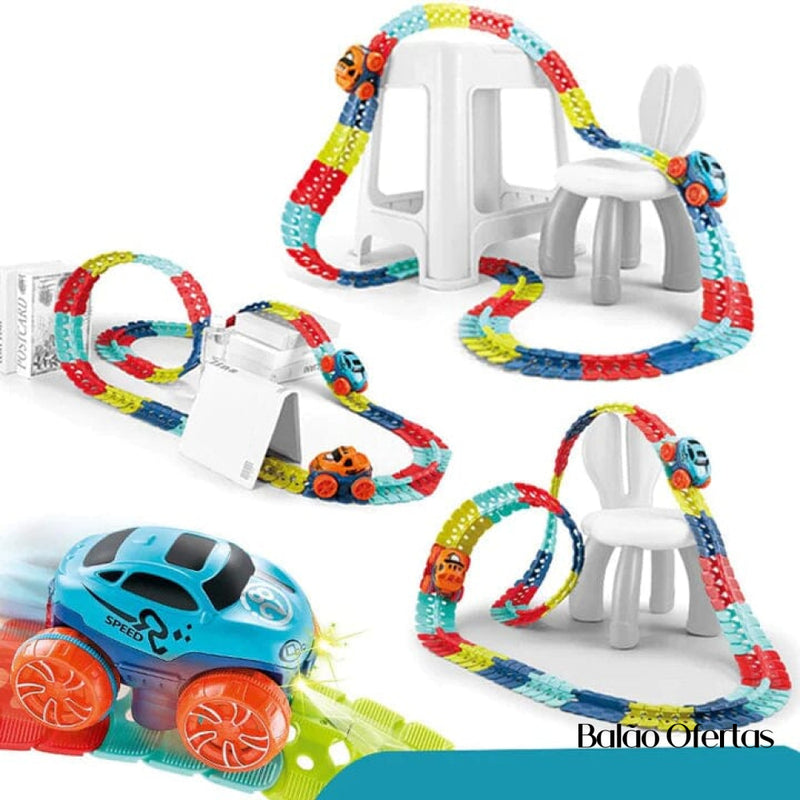 Conjunto De Pistas Carro Antigravidade - Gotrack Coleção Brinquedo Infantil