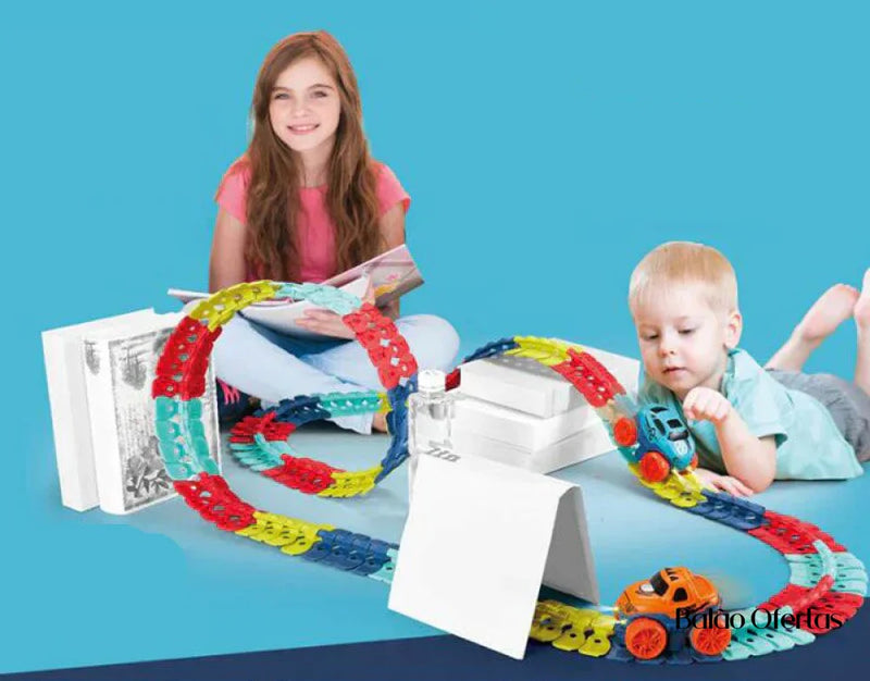 Conjunto De Pistas Carro Antigravidade - Gotrack Coleção Brinquedo Infantil