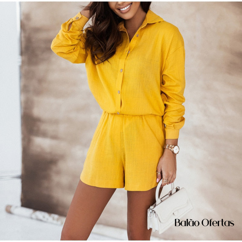Conjunto Myra Amarelo / P