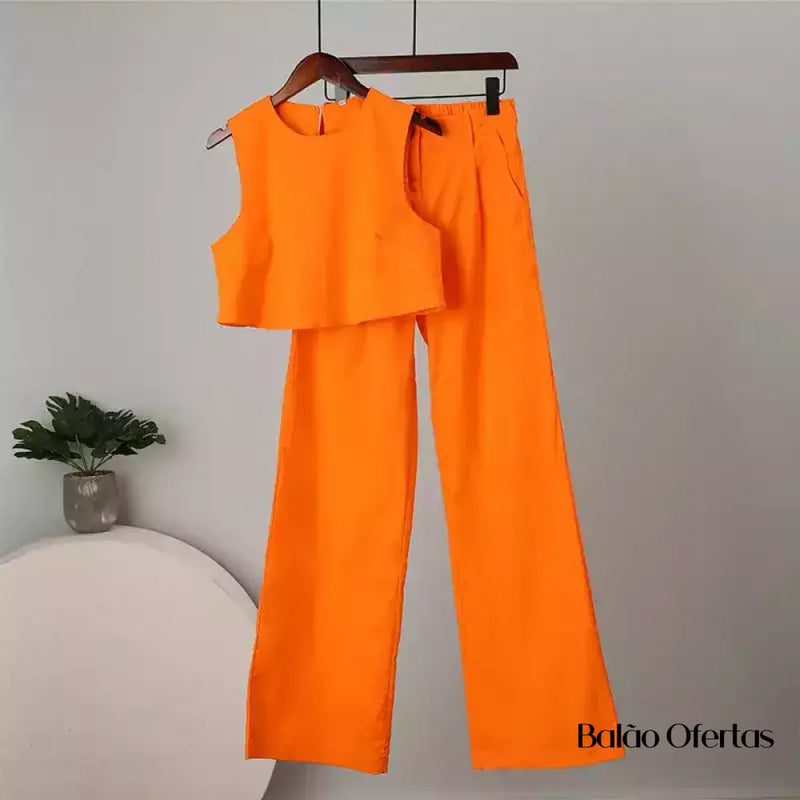 Conjunto Penélope Laranja / P