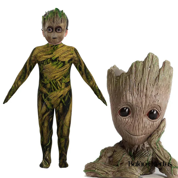 Fantasia Infantil Baby Groot (Guardiões Da Galáxia)