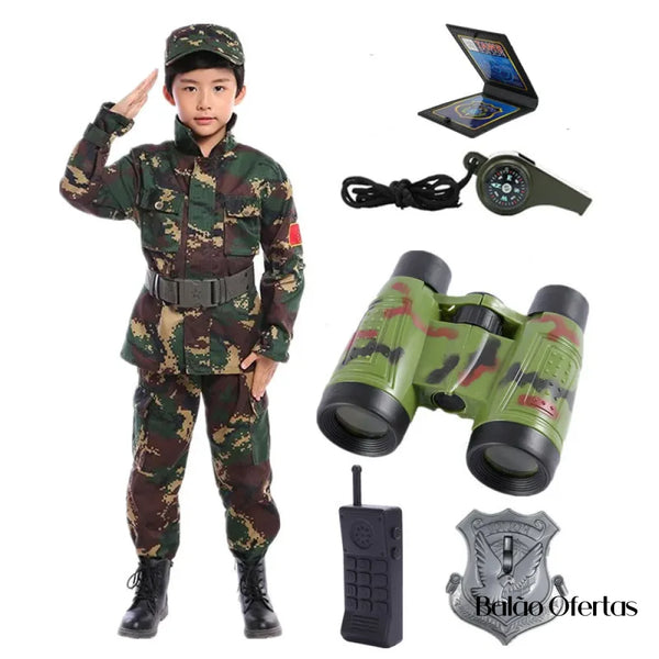 Fantasia Infantil Exercito