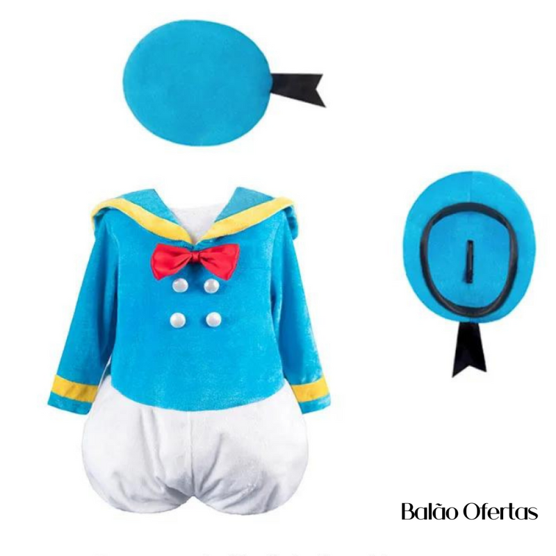 Fantasia Infantil Pato Donald Modelo 02 / 95 - 105 Cm