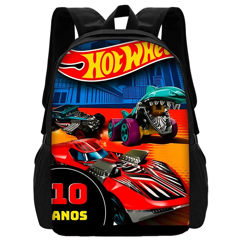 Kit De Mochila Escolar Masculina Carrinho De Corrida Hotwheels - Volta as Aulas Balão Ofertas