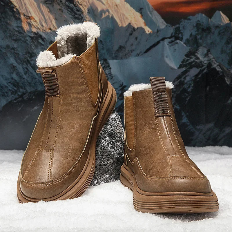 Bota de Couro Inverno Masculina Montain Element