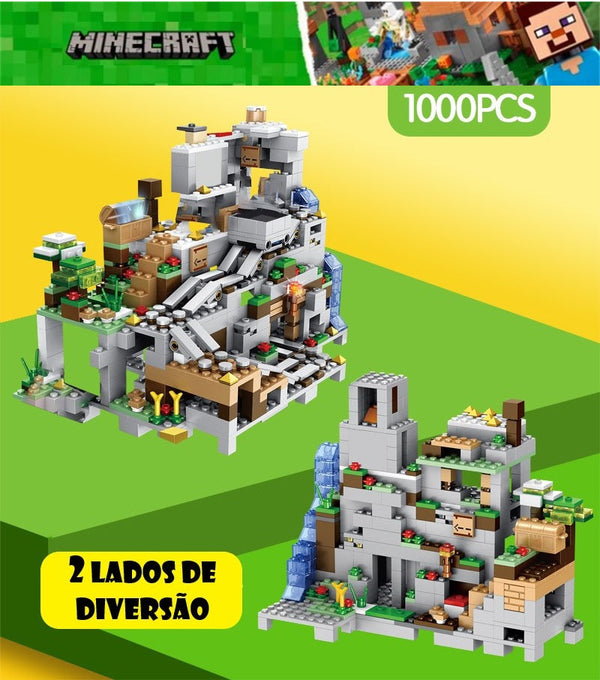 Caverna da Montanha Minecraft (1.000 Peças) - Loja Balão Ofertas