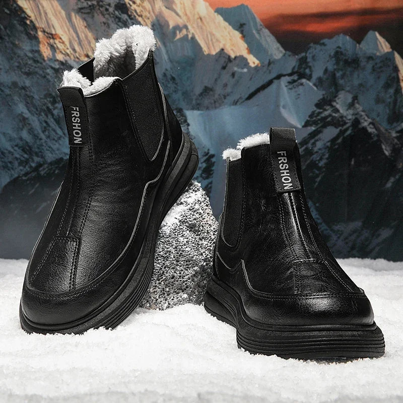 Bota de Couro Inverno Masculina Montain Element