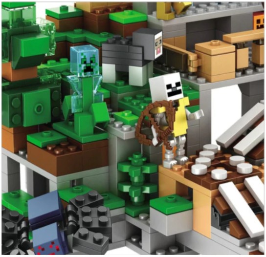 Caverna da Montanha Minecraft (1.000 Peças) - Loja Balão Ofertas