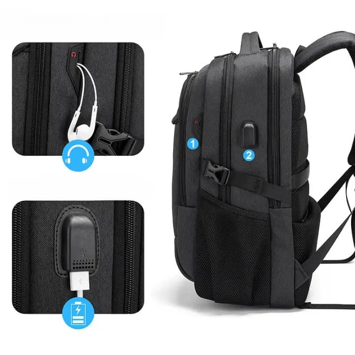 Mochila Executiva Balão Ofertas MC01 - Notebook 17'', Impermeável e Porta USB