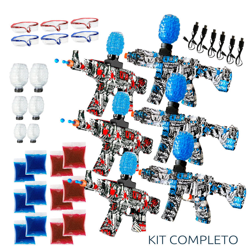 Kit 6 UND Lançador AK-47 & M4 (+60.000 bolinhas) Balão Ofertas (PROMOÇÃO 2025)